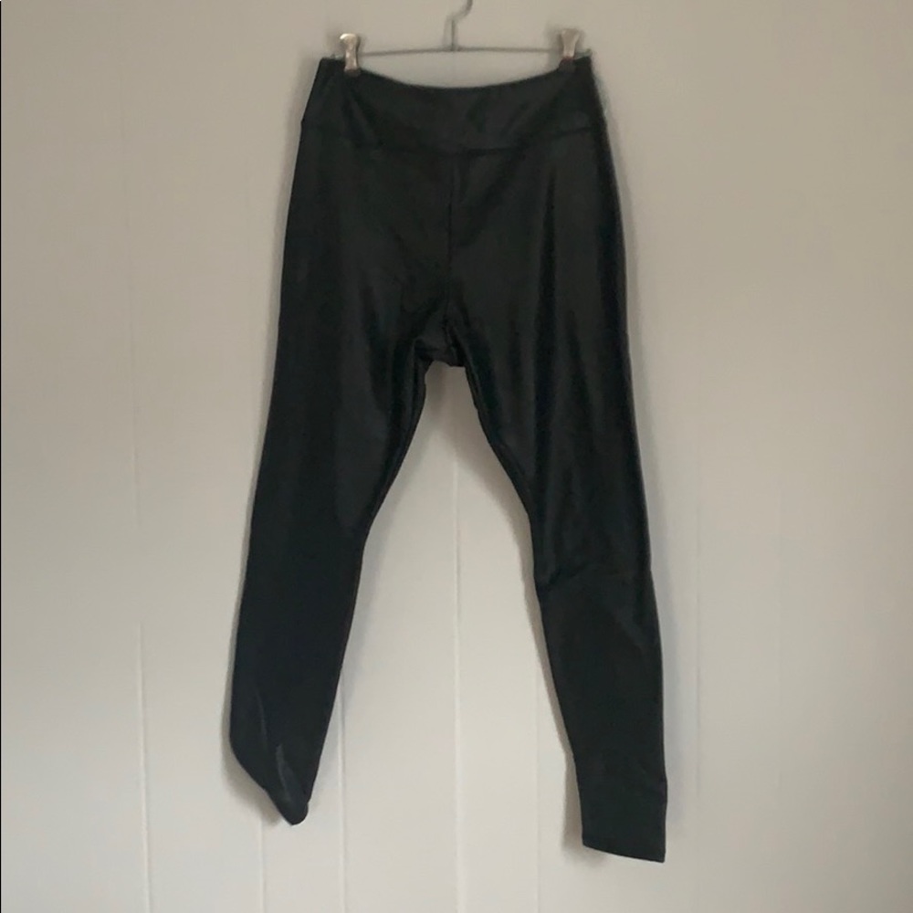 HIGH RISE FAUX LEATHER LEGGINGS